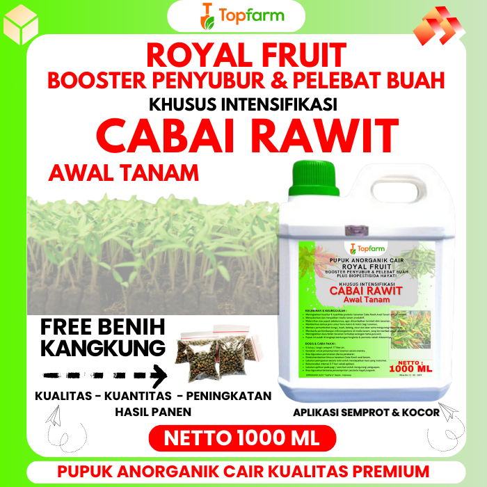 Pupuk  Topfarm / Pupuk Cabe Rawit Awal Tanam / Pupuk Buat Tanaman Cabe Rawit / Pupuk Pohon Cabe Rawi