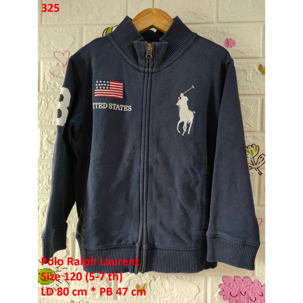 PRELOVED JAKET HOODIE ANAK POLO RL BONDS 5-6 TH