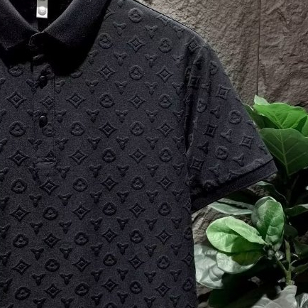 Official BernapasPolo Shirt Pria Kaos Ice Silk Pria Berkerah Motif Baju Pria Original 100% Kaos Polo