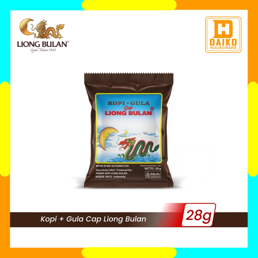 

Kopi Bubuk Cap Liong Bulan 28gr - Kopi Lokal Spesial Mix Kopi Plus Gula