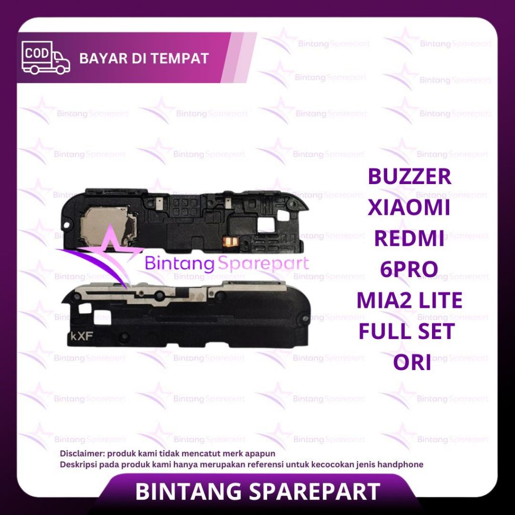 BUZZER XIAOMI 6 PRO / MIA2 LITE FULL SET ORI