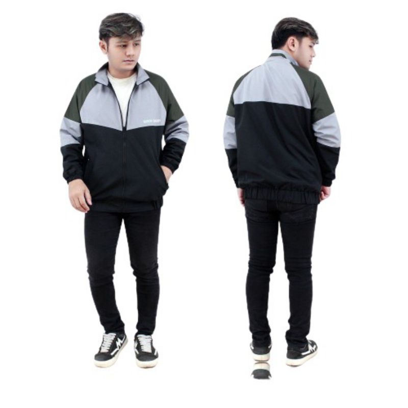 Jaket Pria Combo Strike SS / Jaket Parasut Pria Semi Coach / Jaket Pria Kombinasi Keren