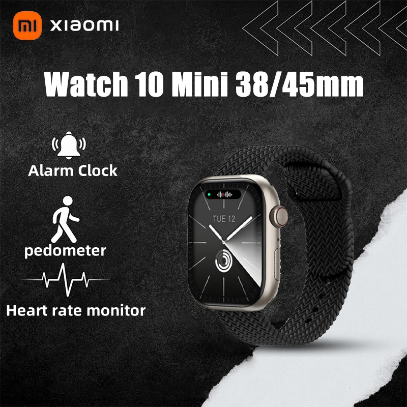 2024 XIAOMI SmartWatch ACE-10 Mini Original Smartwatch 1.83 "HD Full Touch Screen Wireless Charge Bl