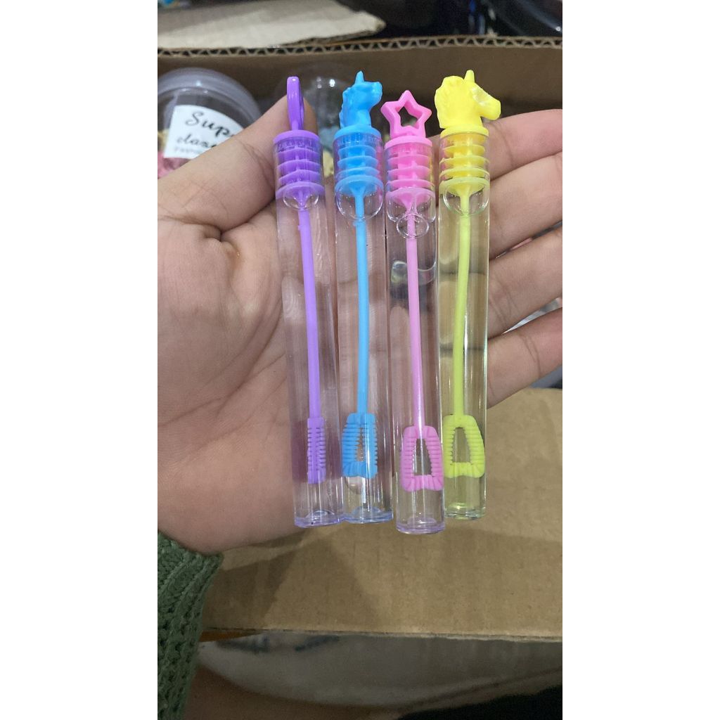 Mainan Gelembung Sabun Tiup balon Mainan Anak / balon tiup bubble stik mini