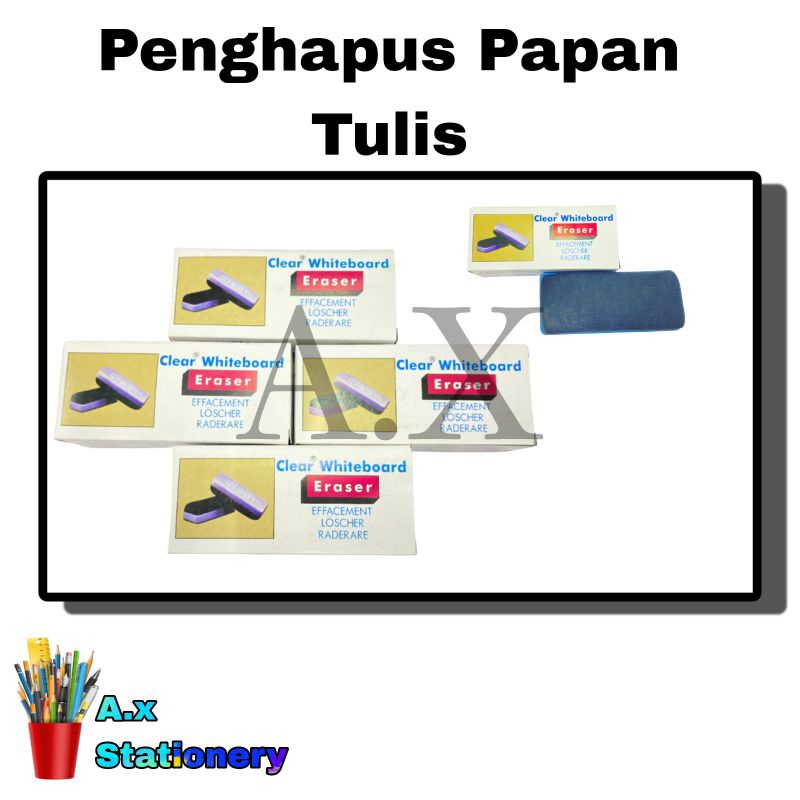 

Eraser / Penghapus Clear Whiteboard / Penghapus Papan Tulis BESAR (125mmx45mm)