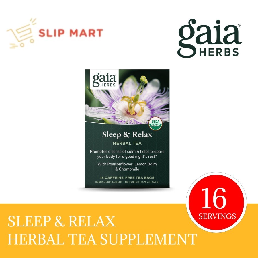 

Gaia Herbs Sleep & Relax Herbal Tea Supplement