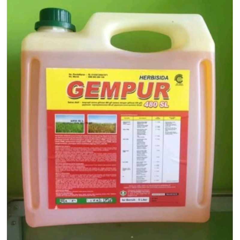 Gempur Racun Rumput Liar Terlaris (Herbisida Sistemik) 5 Liter