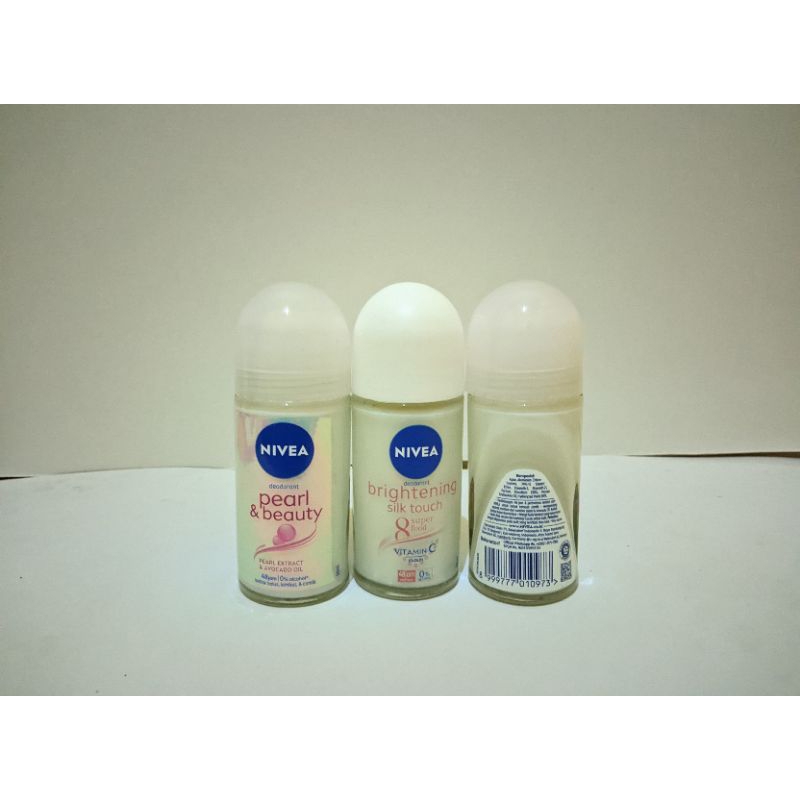NIVEA DEODORANT ROLL 50ML l pearl and beauty l brightening silk touch