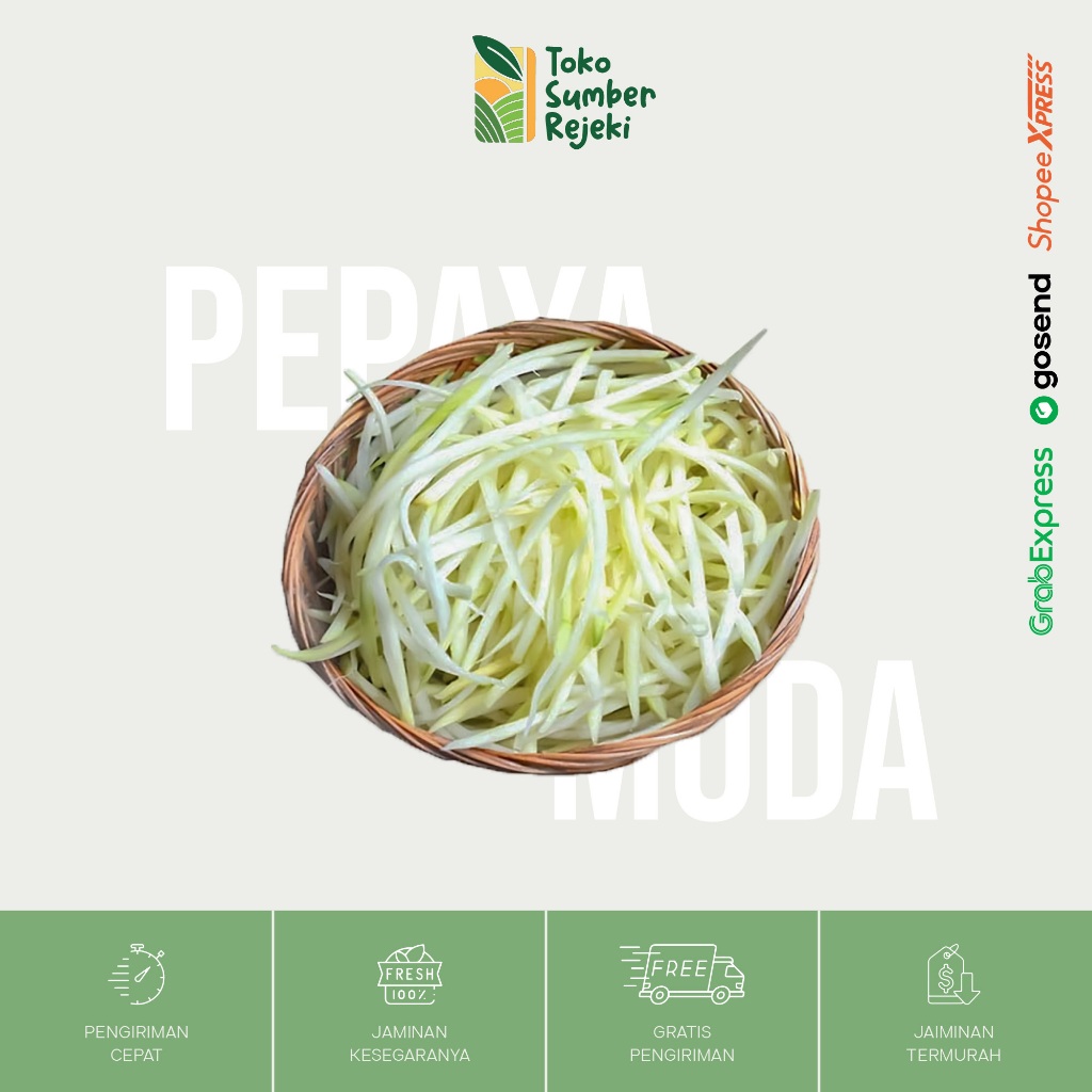 

Pepaya Muda Iris Segar - Toko Sumber Rejeki Yogyakarta