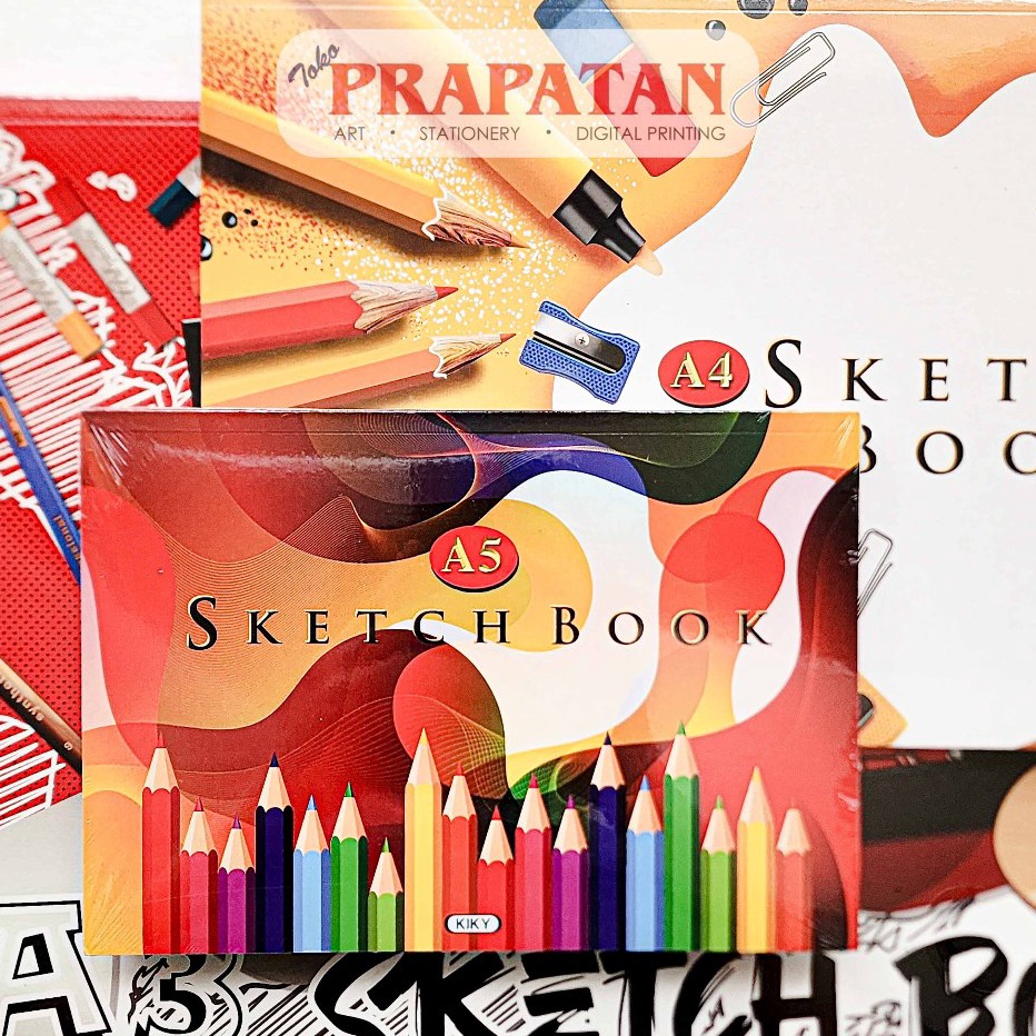

FLAS SALE Kiky Sketchbook A4 Buku Gambar