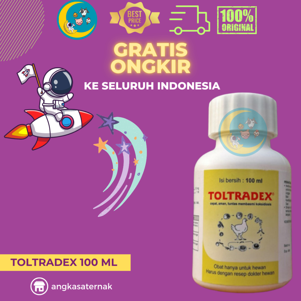 Toltradex 100 ml - obat koksidiosis pada hewan / Medion