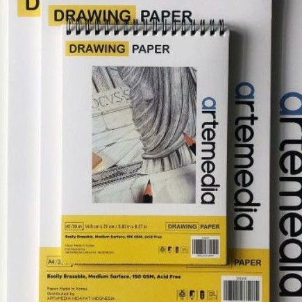 

PROMO TERMURAH artemedia spiral sketch book A5A4 15gsm 3sht