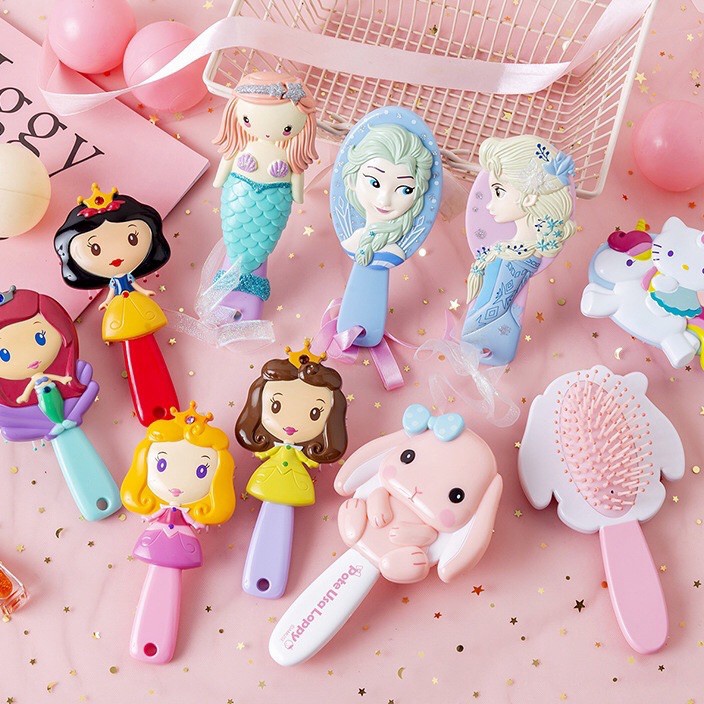 PROMO TERUPDATE Sisir Anak Princess  sisir elsa frozen rapunzel ariel