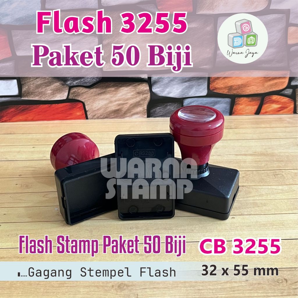 

Gagang Stempel Flash 3255 mm / Paket 50 Biji / Gagang Stamp Flash Persegi Panjang / Hanya Gagang Saja