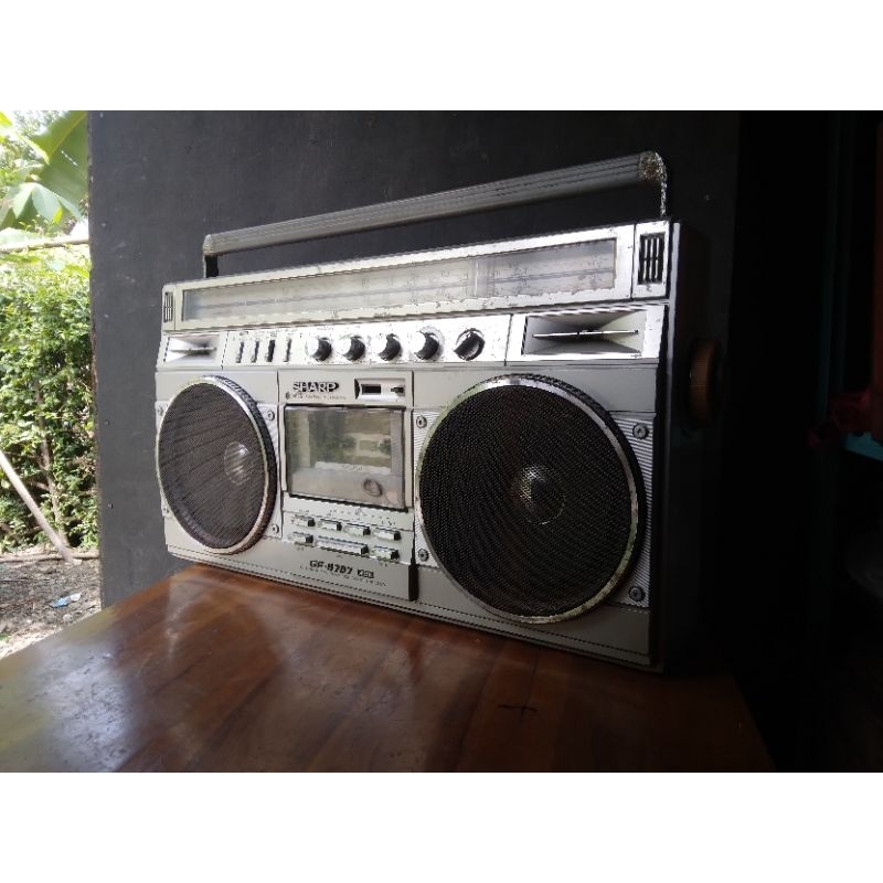 RADIO TAPE BOMBOX SHARP - RADIO TAPE JADUL ANTIK VINTAGE