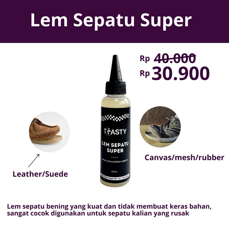 Lem Sepatu Super Kuat Lem Daya Rekat Tahan Lama & Tahan Air Cocok untuk Semua Jenis Sepatu