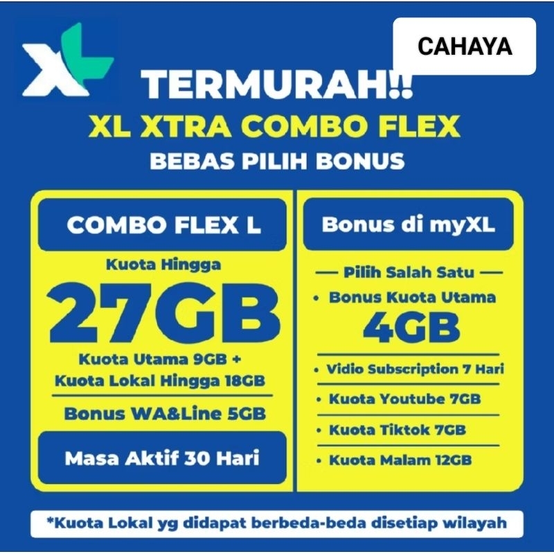 XL KUOTA MURAH COMBO FLEX