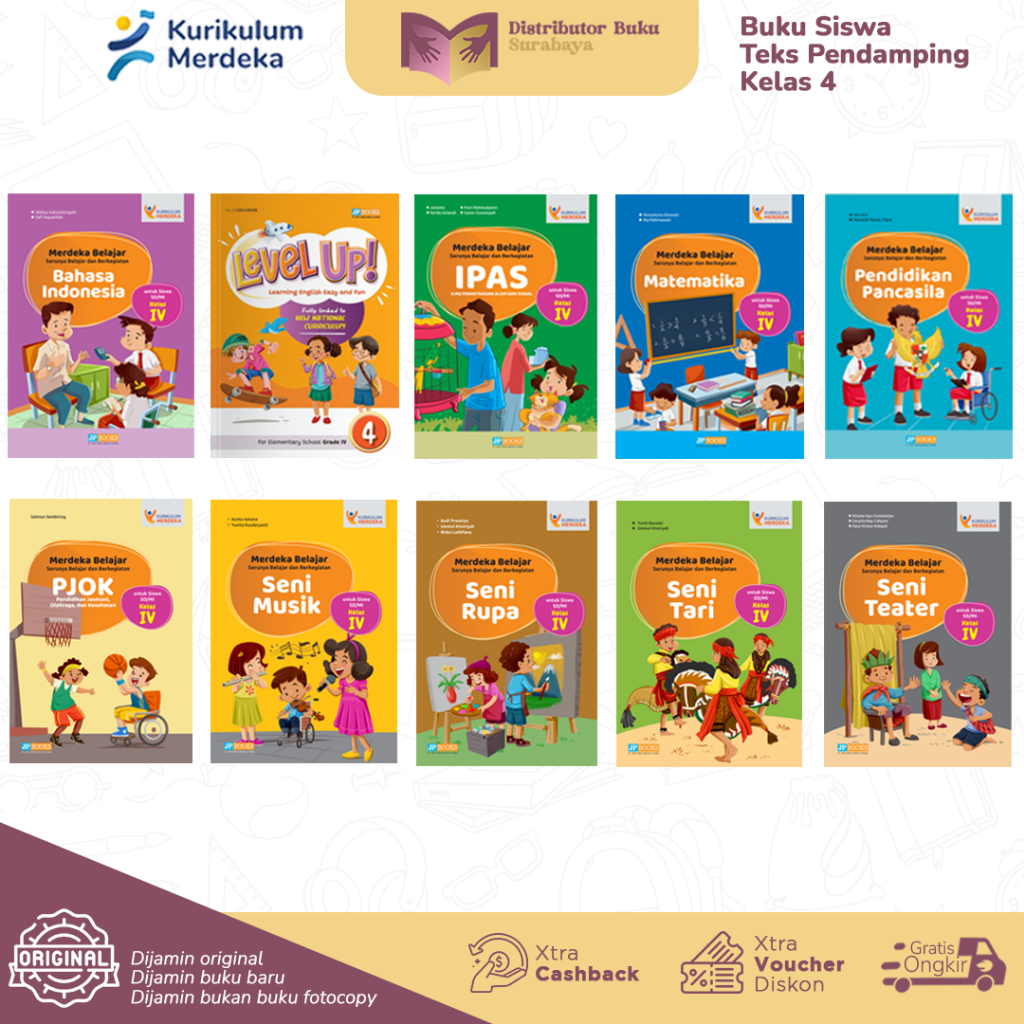 Buku Teks Pendamping Siswa Pengayaan Sd Kelas 4 - Kurikulum Merdeka -  Penerbit JP Books