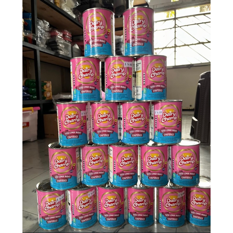 

Susu Evaporasi Dairy Champ 1 Dus isi 48 x 390 Gram / Evaporated Milk Dairy Champ 1 Dus