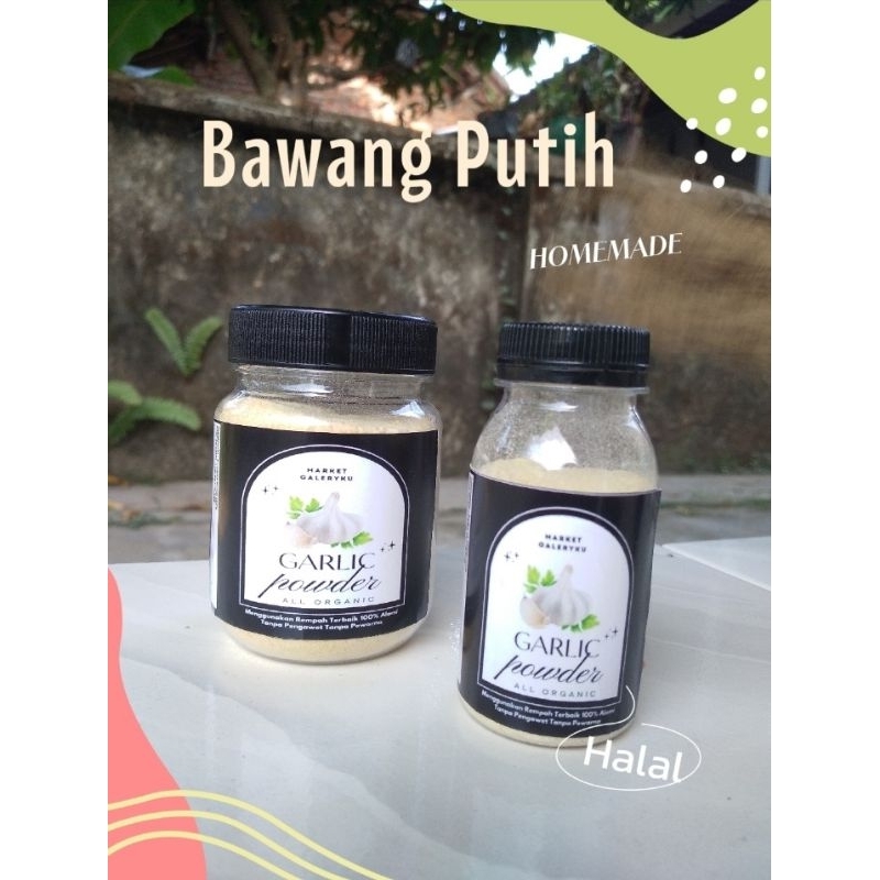 

Bumbu Dapur MPASI Bawang Putih Bubuk Garlic Powder Premium Quality Bumbu Dapur Rempah Asli Murni Original