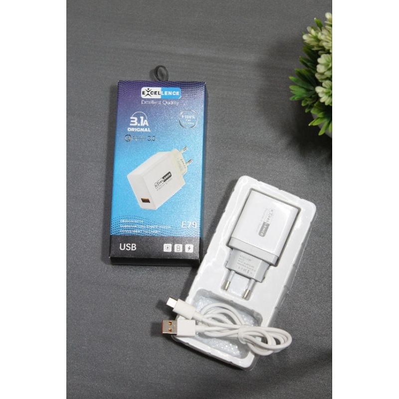 charger type C EXCELLENCE 3.1A original fast charging