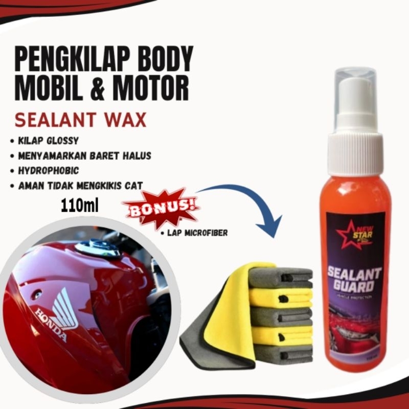 Kilap Glossy Kilap Premium Wax Mobil Pengkilap Body Mobil Pengkilap Body Motor Helm / Sealant Guard