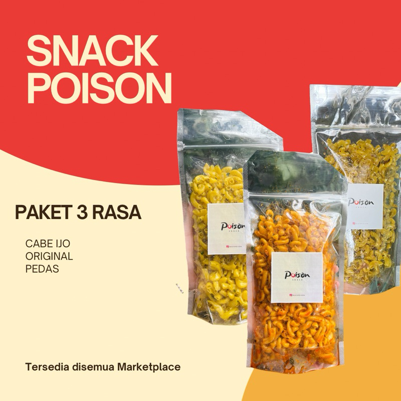 

PAKET MAKRONI 3 RASA POISON SNACK