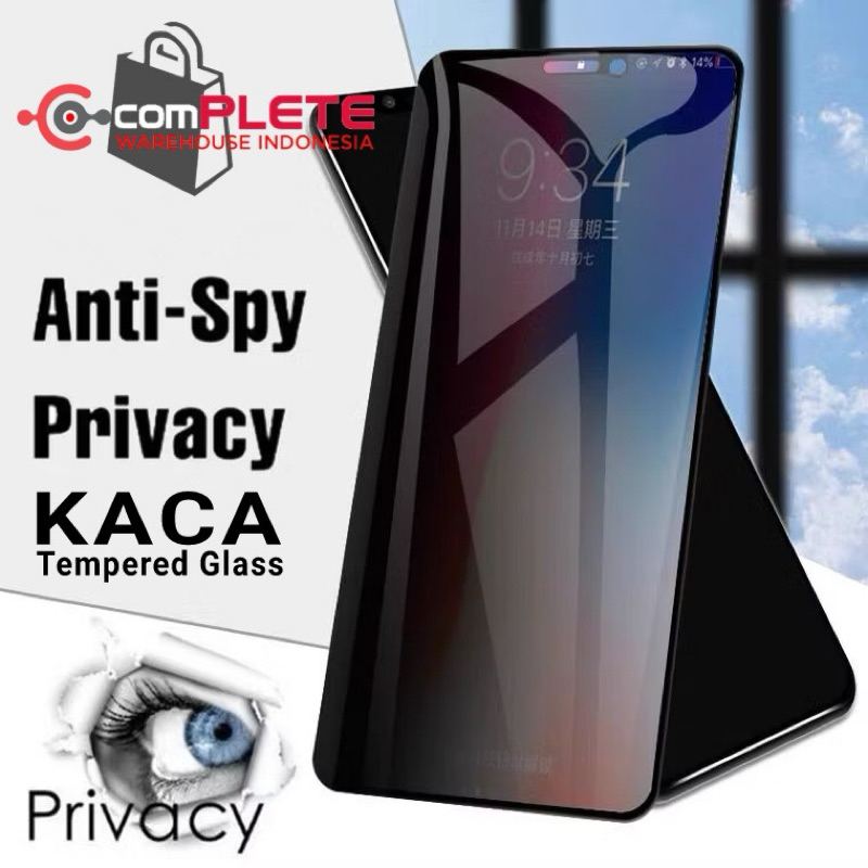 TG SPY OPPO A54 4G / A74 4G / A93 5G TEMPERED GLASS Layar Privacy