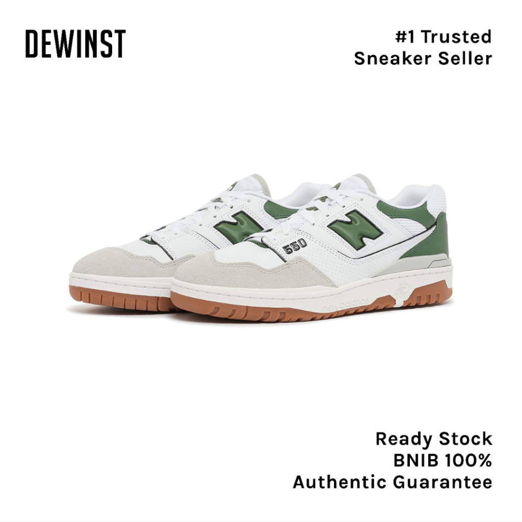 New Balance 550 White Pine Green BNIB RESMI ORIGINAL