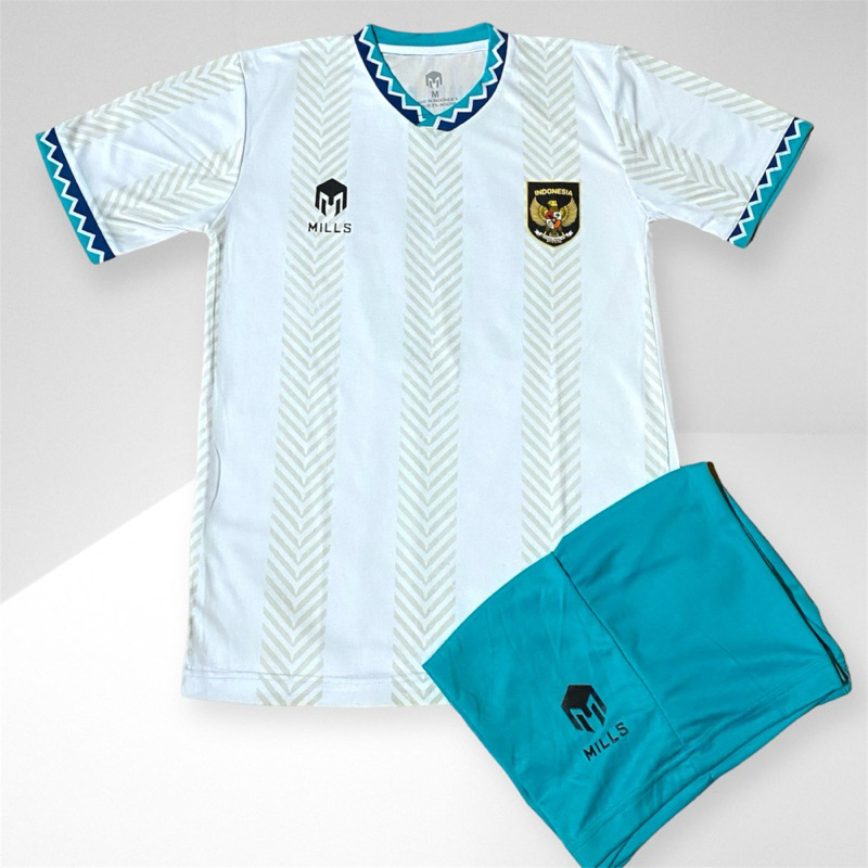 Baju Bola Mills Dewasa Setelan Jersey Timnas Indonesia 2022/2023