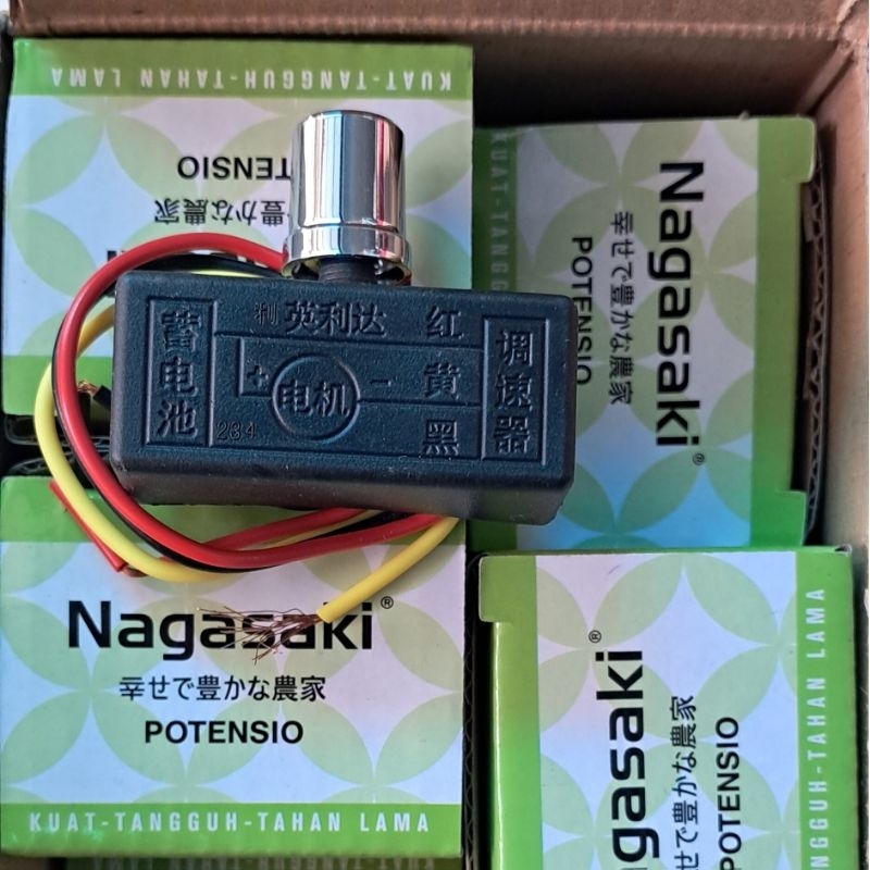 Ori Nagasaki Potensiometer Pengatur Kecepatan Pompa Tangki Sprayer Elektrik Potensio Dimmer Voltase
