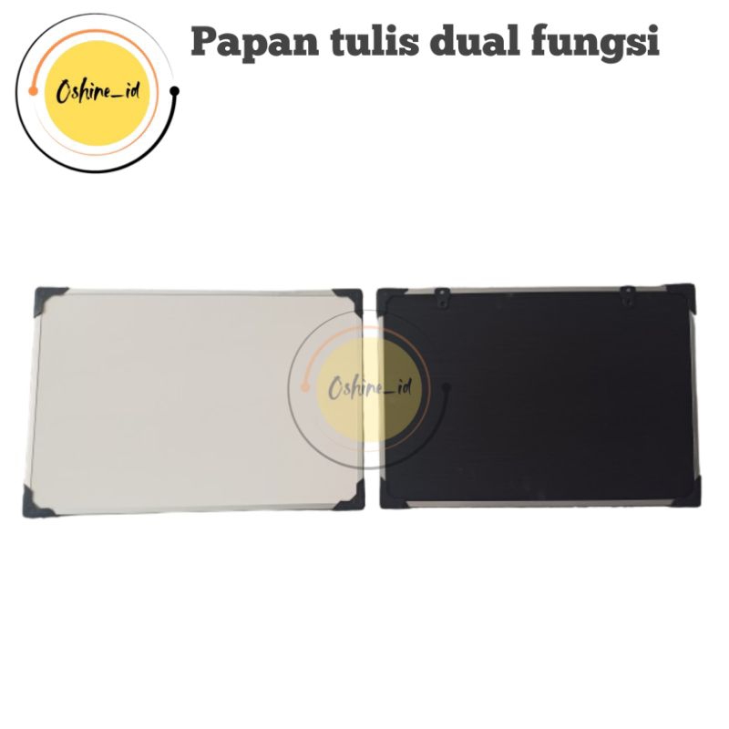 

PAPAN TULIS DUAL FUNGSI/PAPAN TULIS SPIDOL DAN KAPUR/BLACKBOARD WHITEBOARD