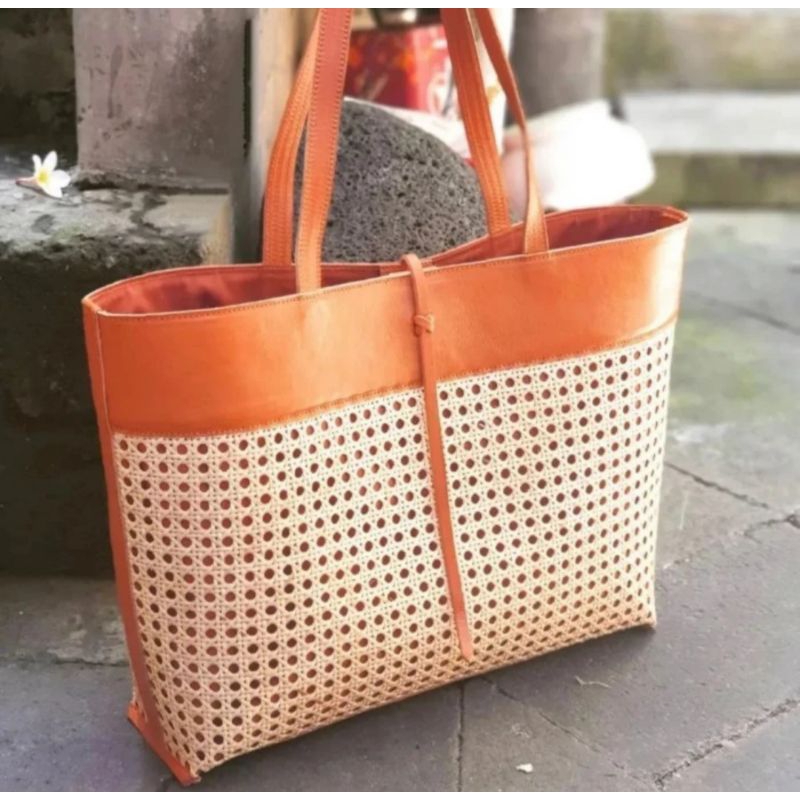 Tas Rattan premium Tas rotan handmade tote bag rattan