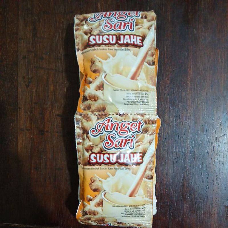 

anget sari susu jahe 1 renceng isi 10 bks