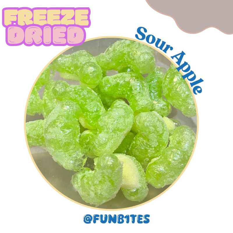 

Freeze Dried Sour Apple Candy By Funb1tes