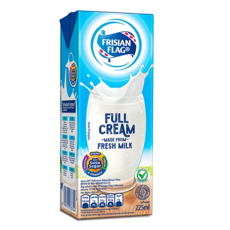 

FRISIAN FLAG Susu UHT Full Cream 225 ml