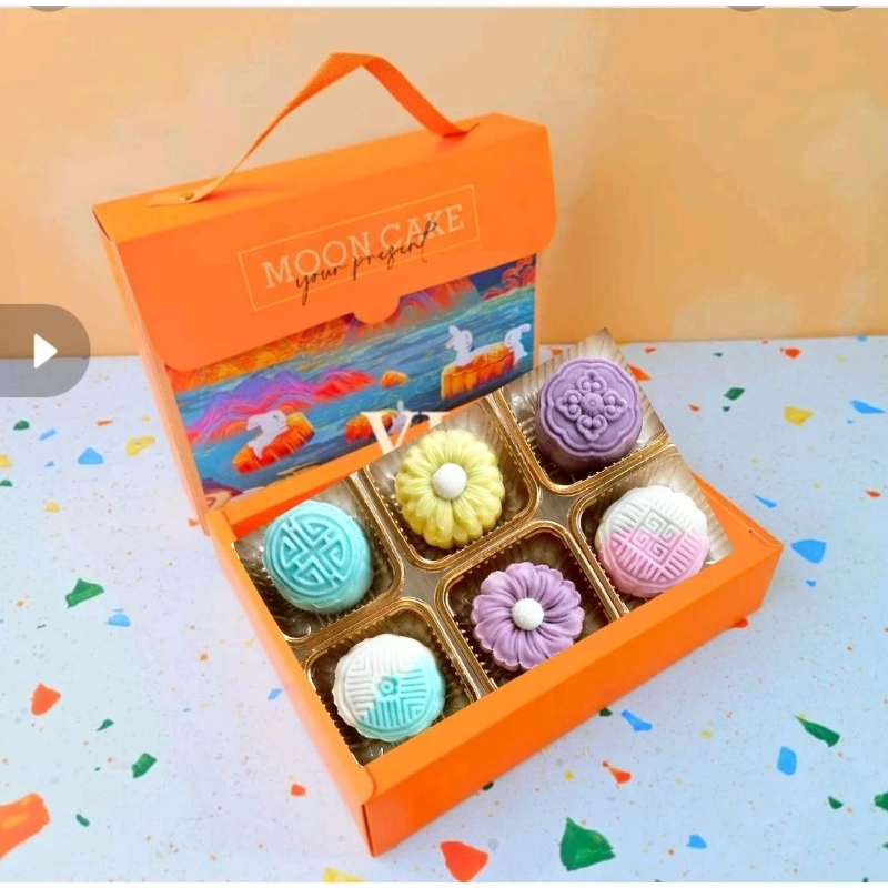 

snowskinmooncake lembut enak homemade nopengawet halal varian redbean