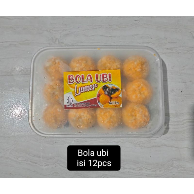 

frozen food kue bola ubi coklat lumer isi 12 lezat