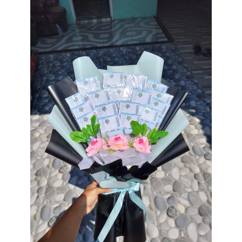 buket uang 20 lembar