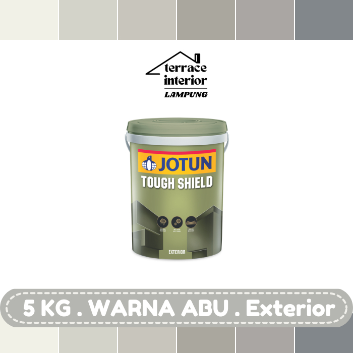 Cat Tembok Tough Shield Jotun warna Abu 5 kg