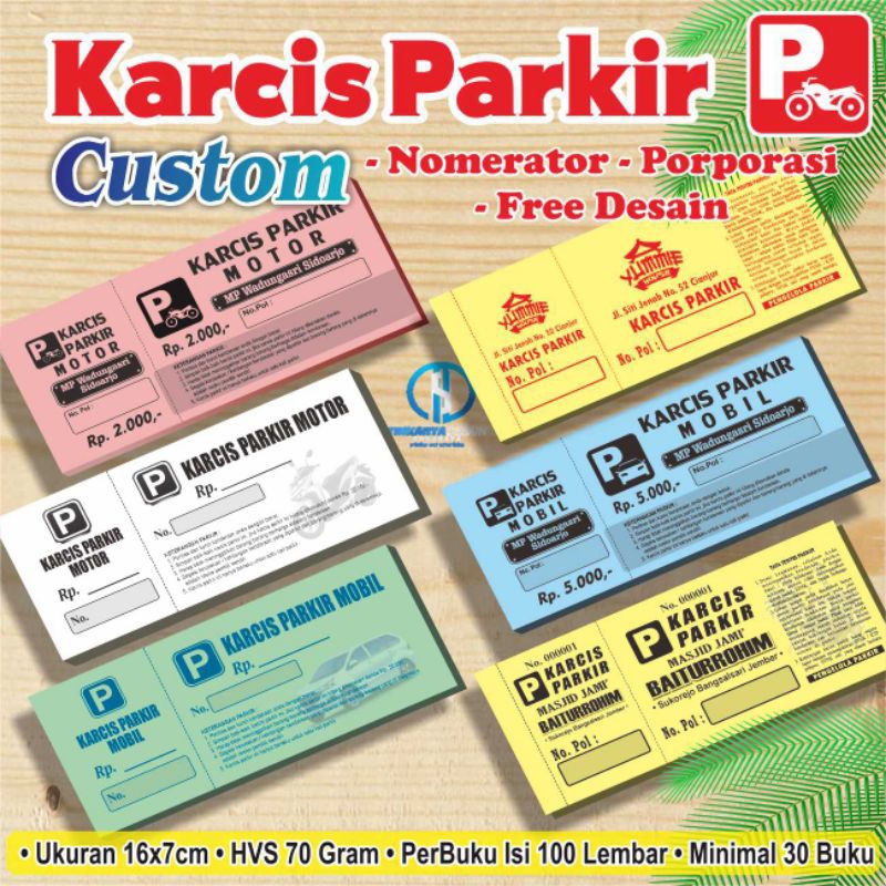 

CETAK KARCIS PARKIR/TIKET MASUK/VOUCHER UNDIAN/KUPON CUSTOM