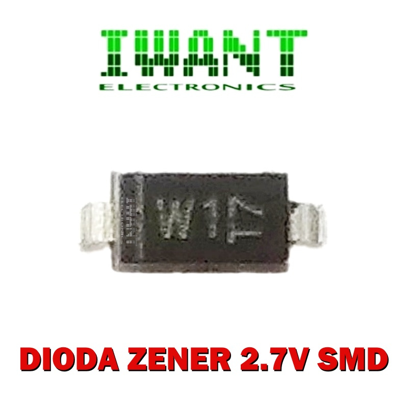 DIODA ZENER 2.7V 2V7 2.7 VOLT 2,7 VOLT DIODA SMD CODE W1 17 DIODA ZEVER SMD 2.7V DIODA 2,7V DIODA ZE