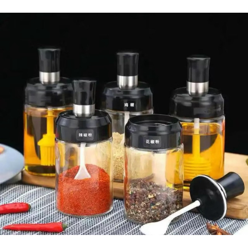Tempat Bumbu Dapur Botol Kaca/ Botol Bumbu Dapur / TEMPAT GARAM