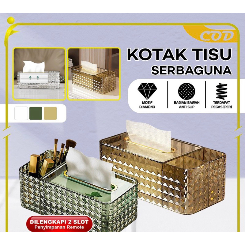 kotak tisu tempat tisu akrilik