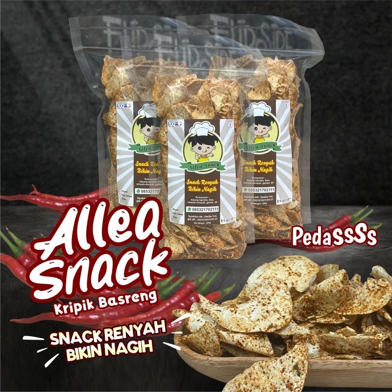 

Basreng Daun Jeruk Kriuk Tipis Renyah (pedas) 200g alleasnack
