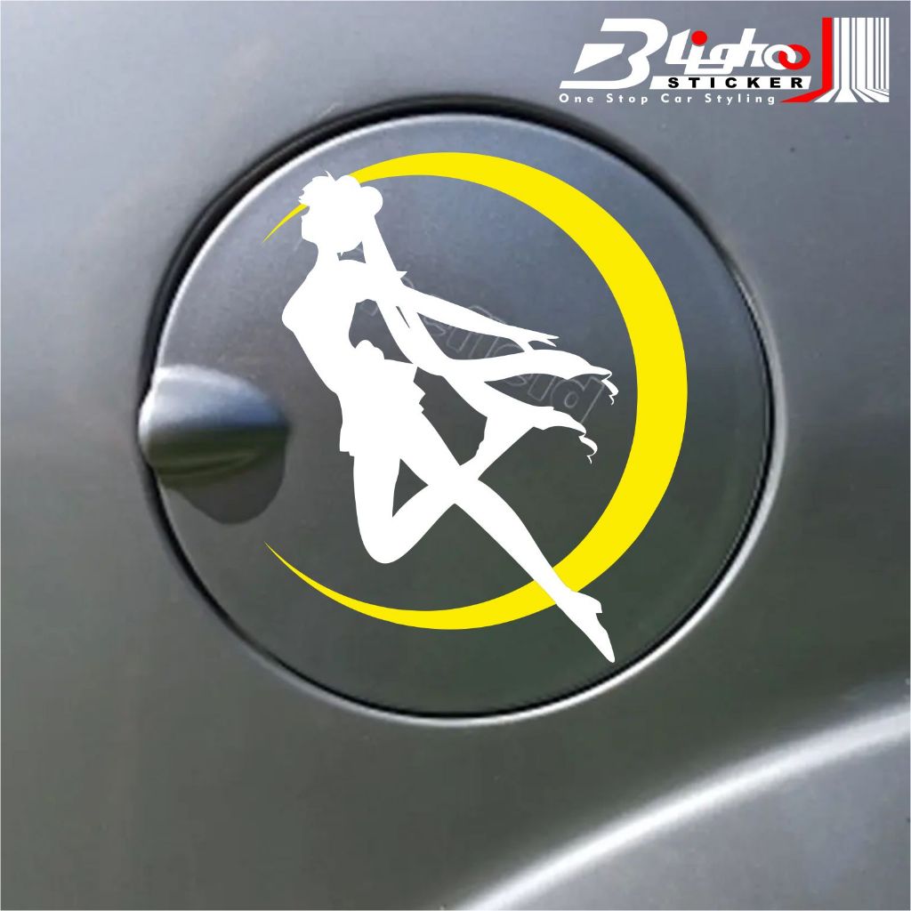 BLIGHOO - STIKER MOBIL COVER TANGKI SAILOR MOON LUCU CUTTING STICKER MOBIL KEREN