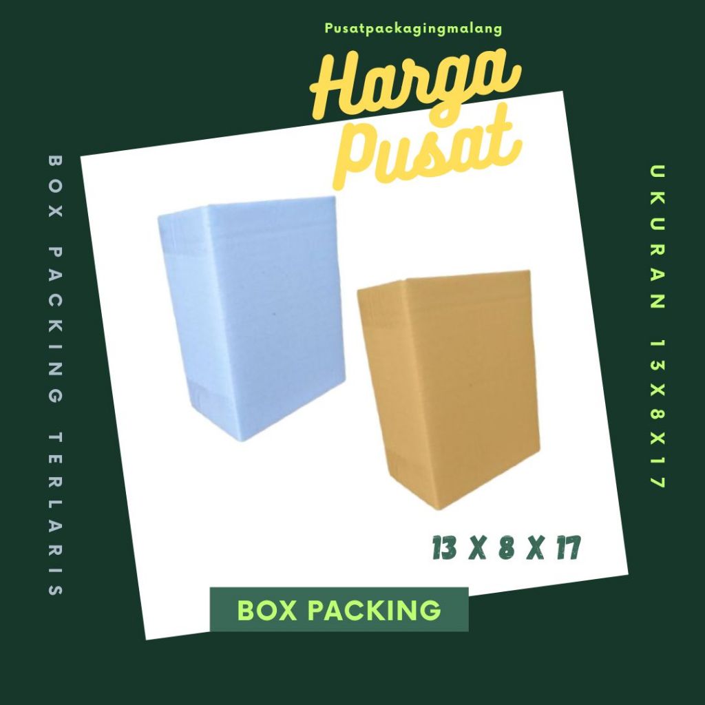 

Box 13x8x17 Kardus A1 Packing Karton Dus Kotak Kemasan Obat Mainan Olshop Souvenir Jamu Sparepart