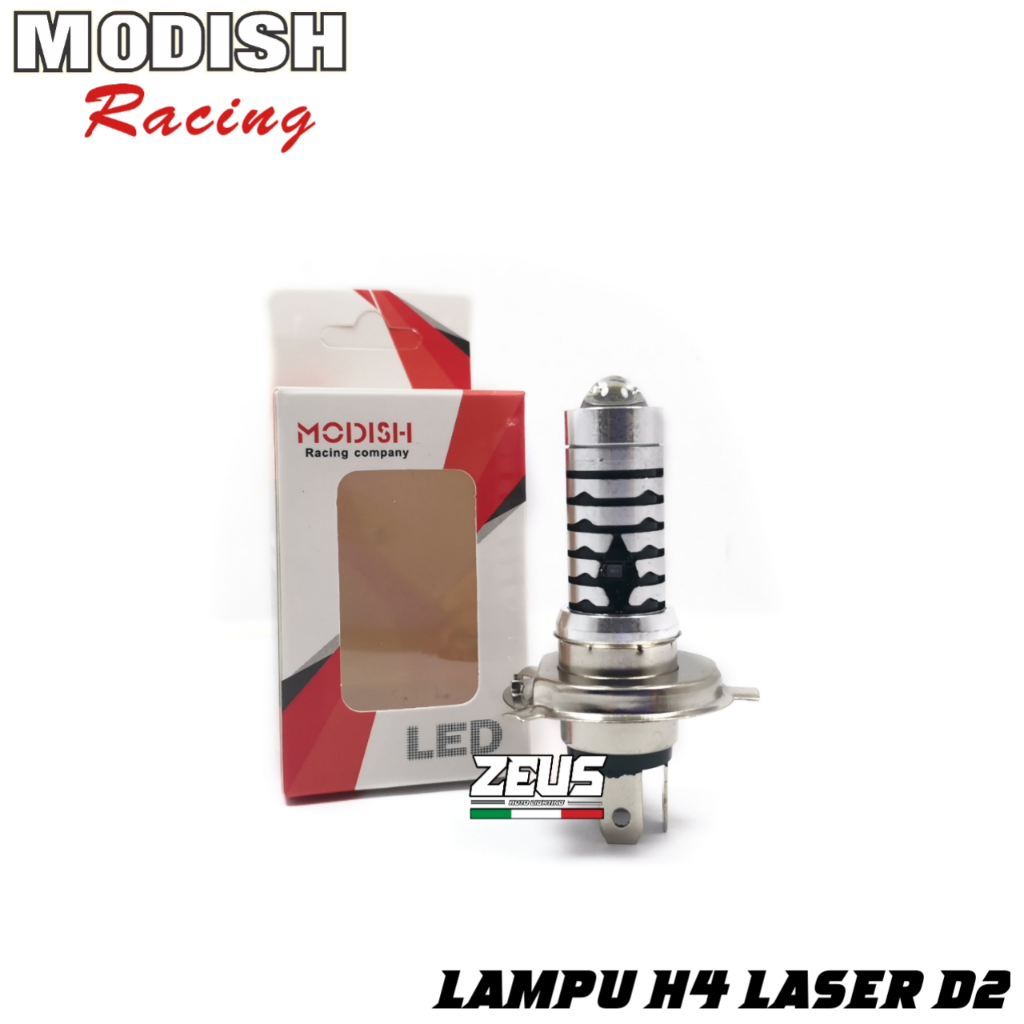 Lampu Laser H4 Senja Biru Lampu Led H4 Laser 2Warna D2 Kaki 3 Jauh Dekat PutihKuning Senja Biru