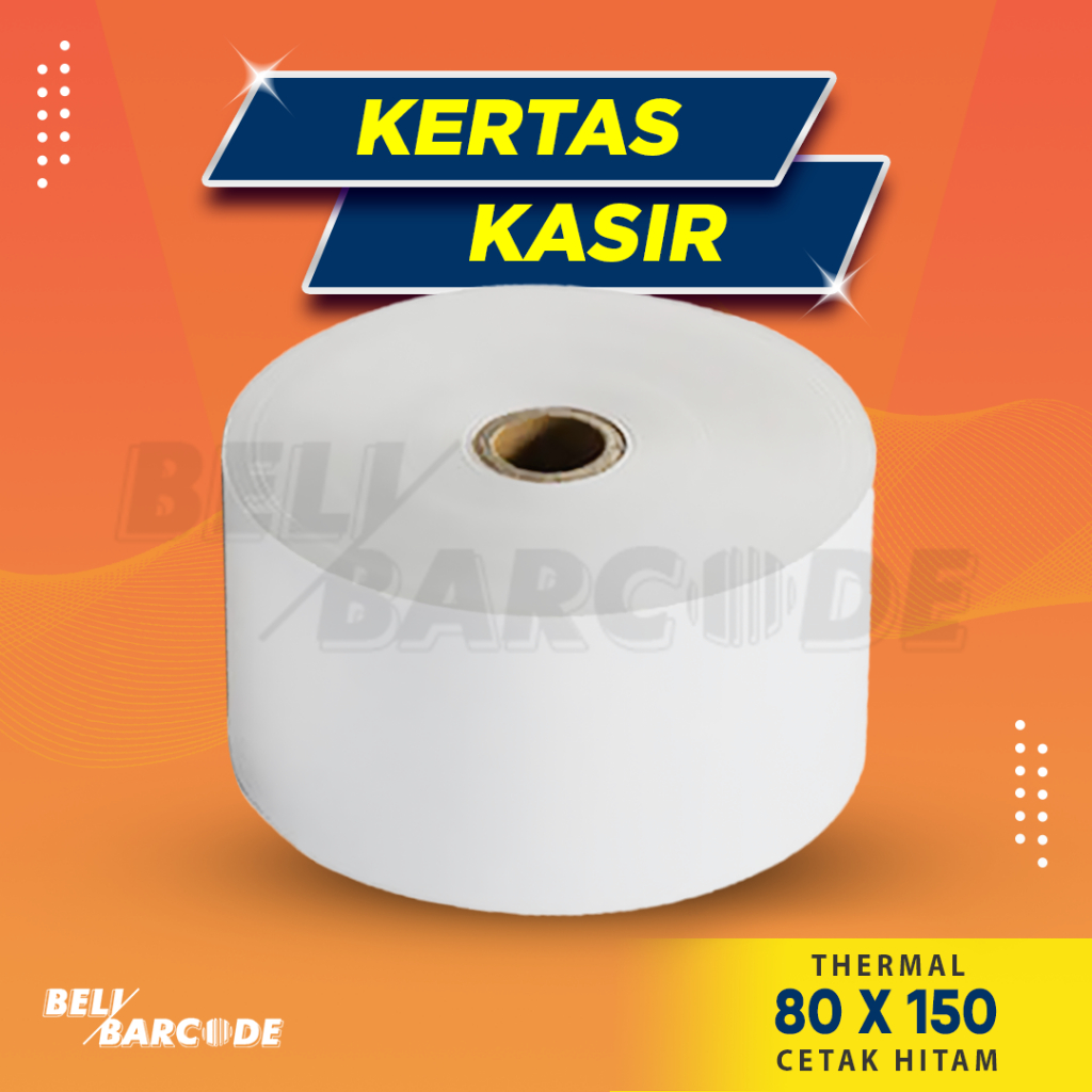 

Codeshop Kertas Termal 80x150 mm Struk Parkiran Antrian 80mm