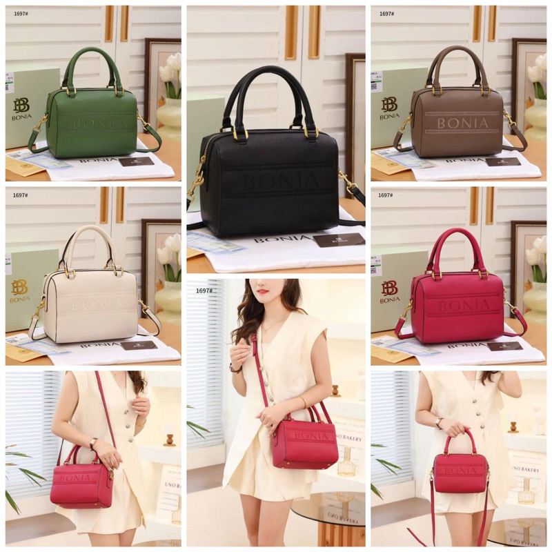Tas speedy new bordir bn 1697 free box tas top handle bag tas slingbag wanita